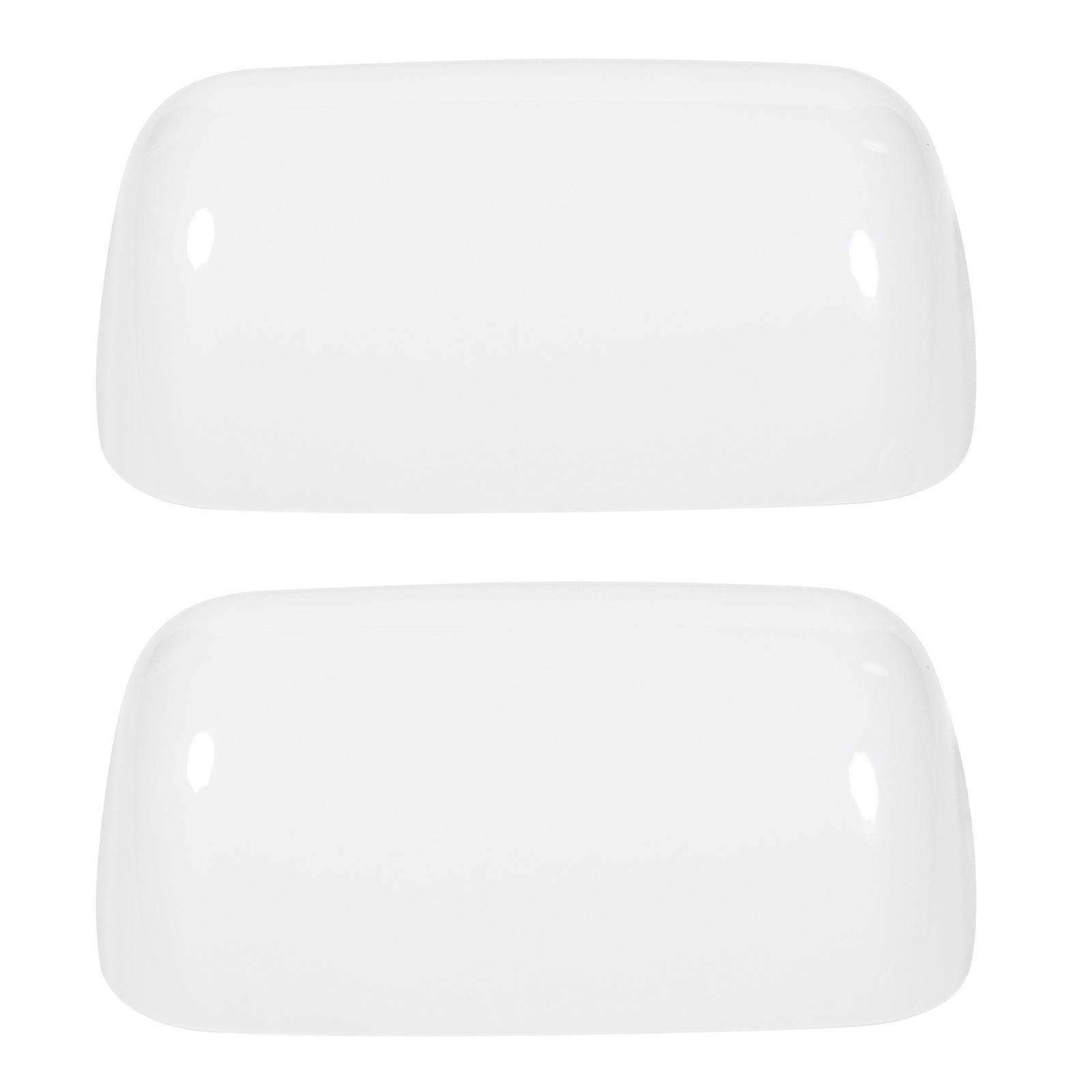 Retro Lampshade Protective Cover for Home Use 2Pcs White Plastic Material