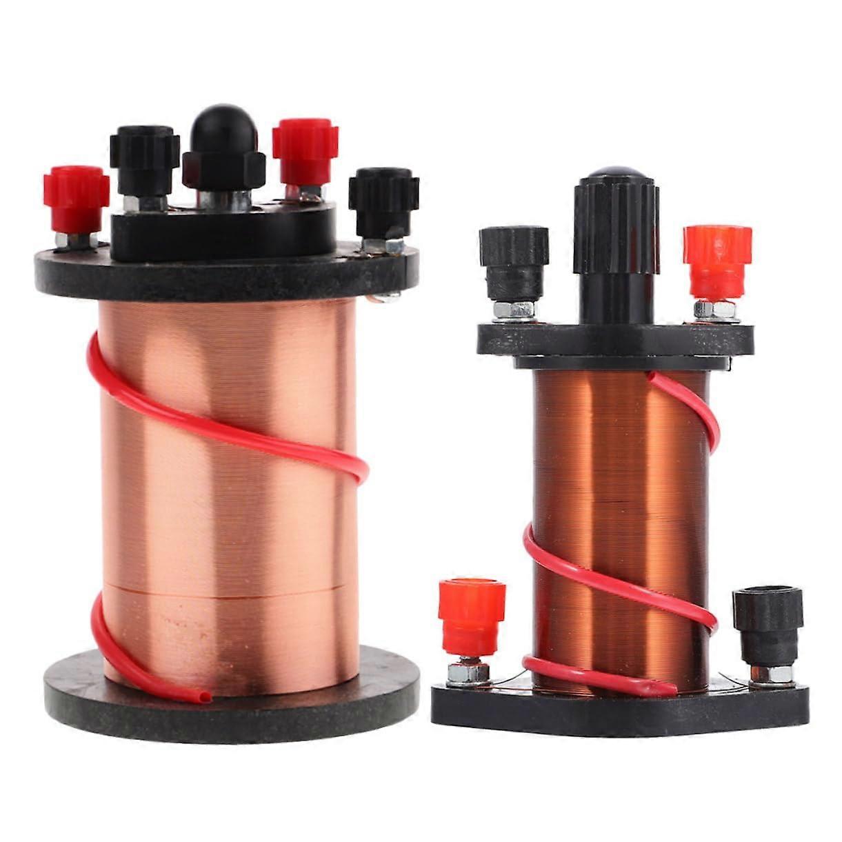 2pcs Induction Coil for Physics Education, Durable Electromagnetic Coil for Classroom Experiments