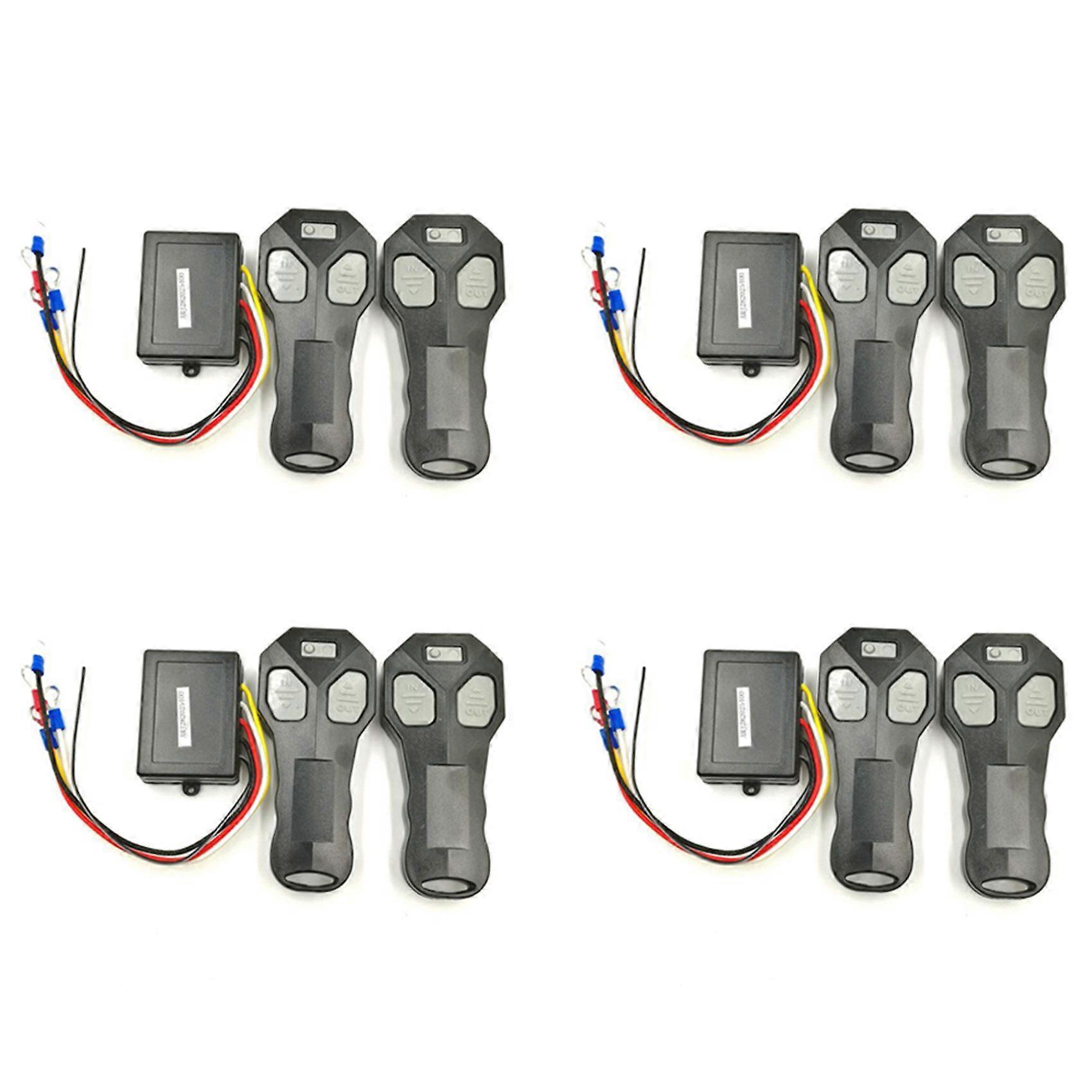 8X Universal Car Wireless Winch Remote Control with Twin Handset Two Matched Transmitters