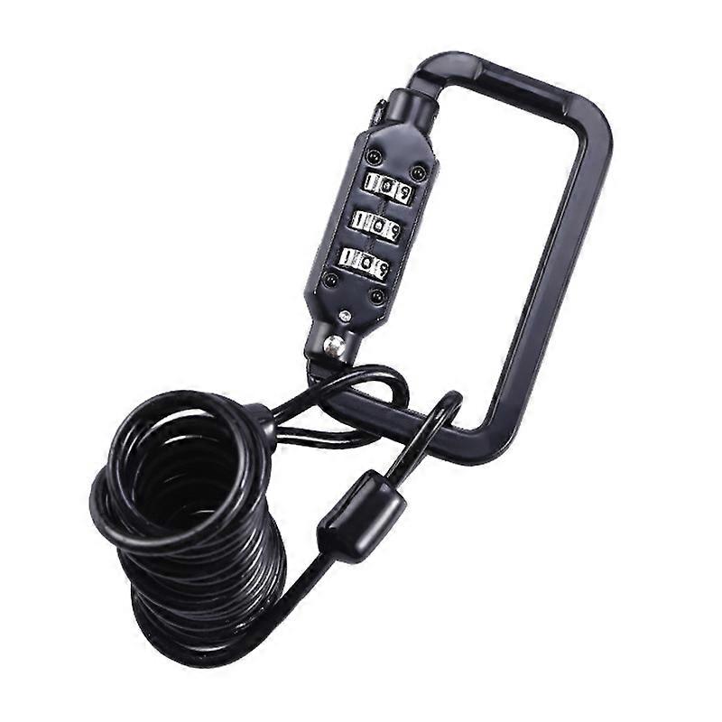 Universal Safety Code Wire Rope Helmet Lock for Motorcycles Bicycles