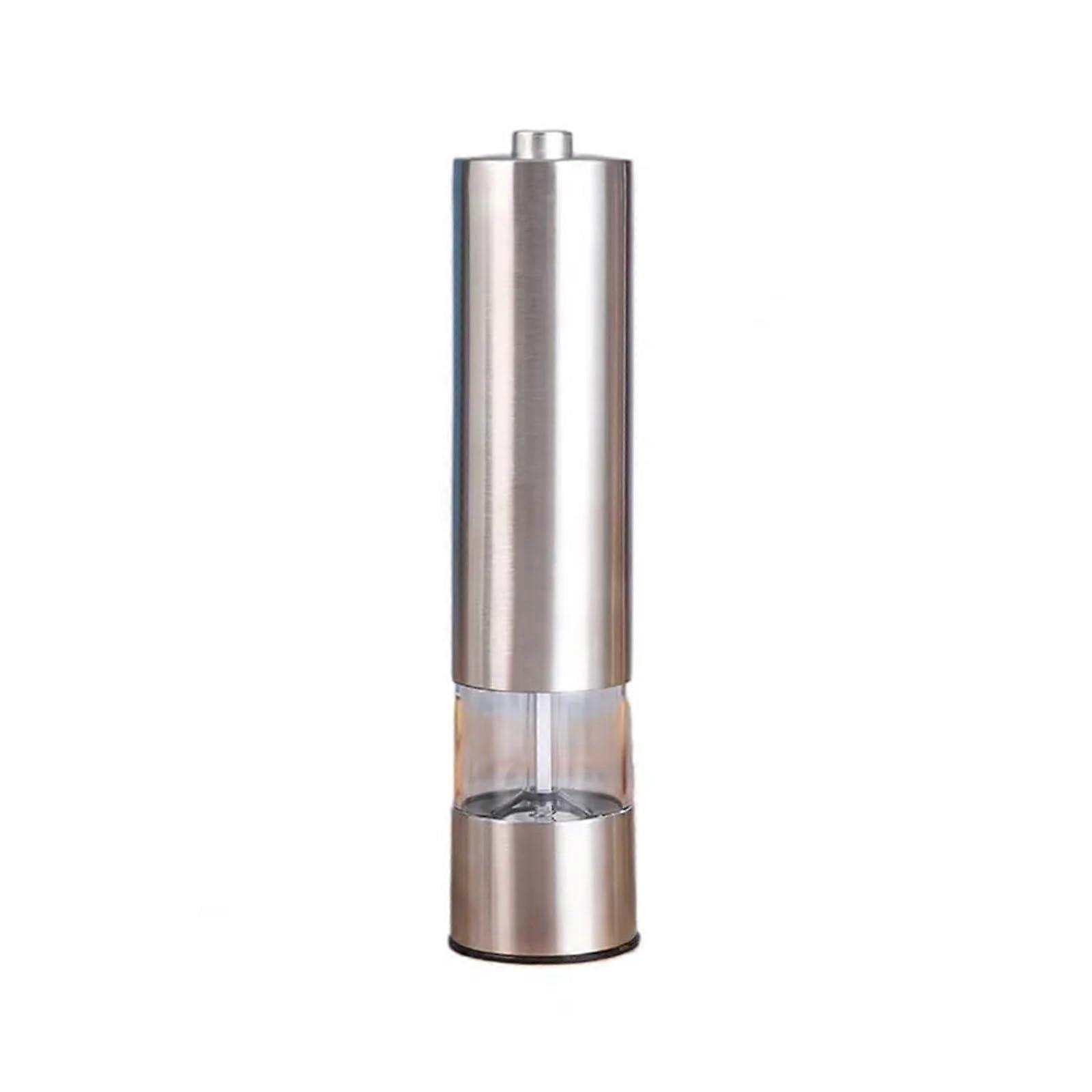 Electric Salt and Pepper Grinder with Light, Stainless Steel Automatic Spice Mill, Adjustable Grind