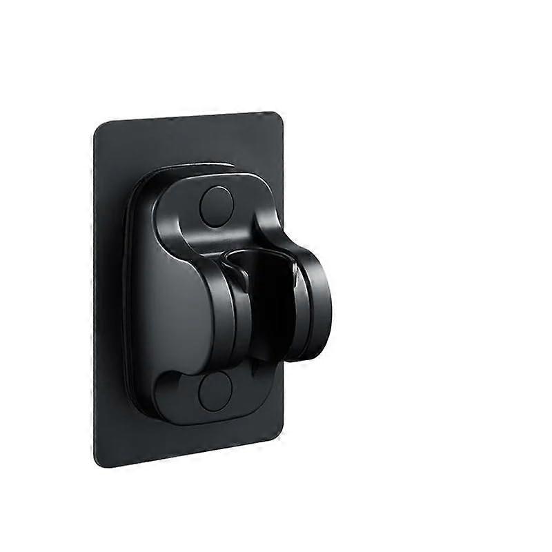 Wall Mounted Adjustable Shower Head Holder with 360° Rotation, Universal Fit, RustResistant Black