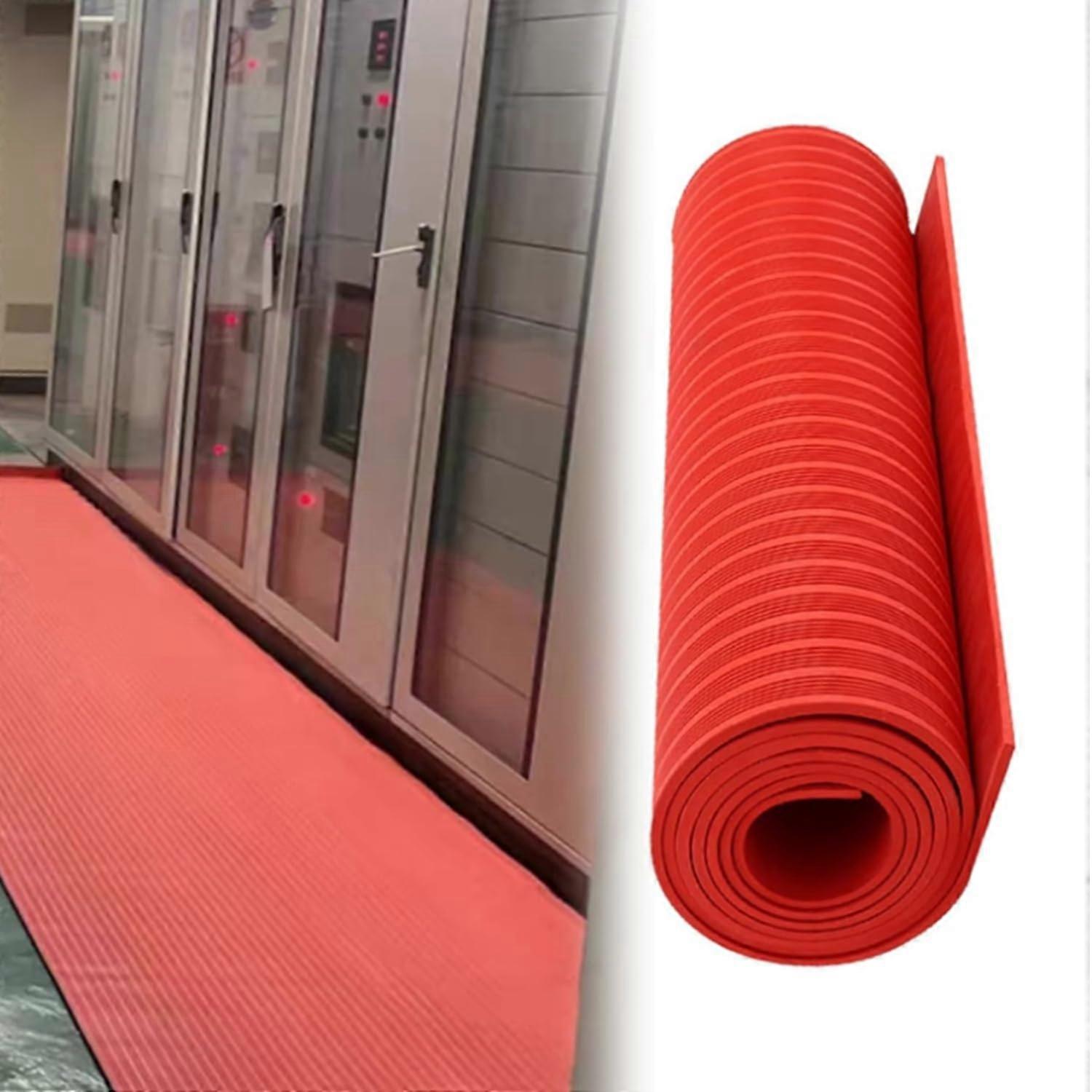 Electrical Insulating Mat 10kV  Voltage Rubber AntiSlip Switchboard Flooring Red 3x1m