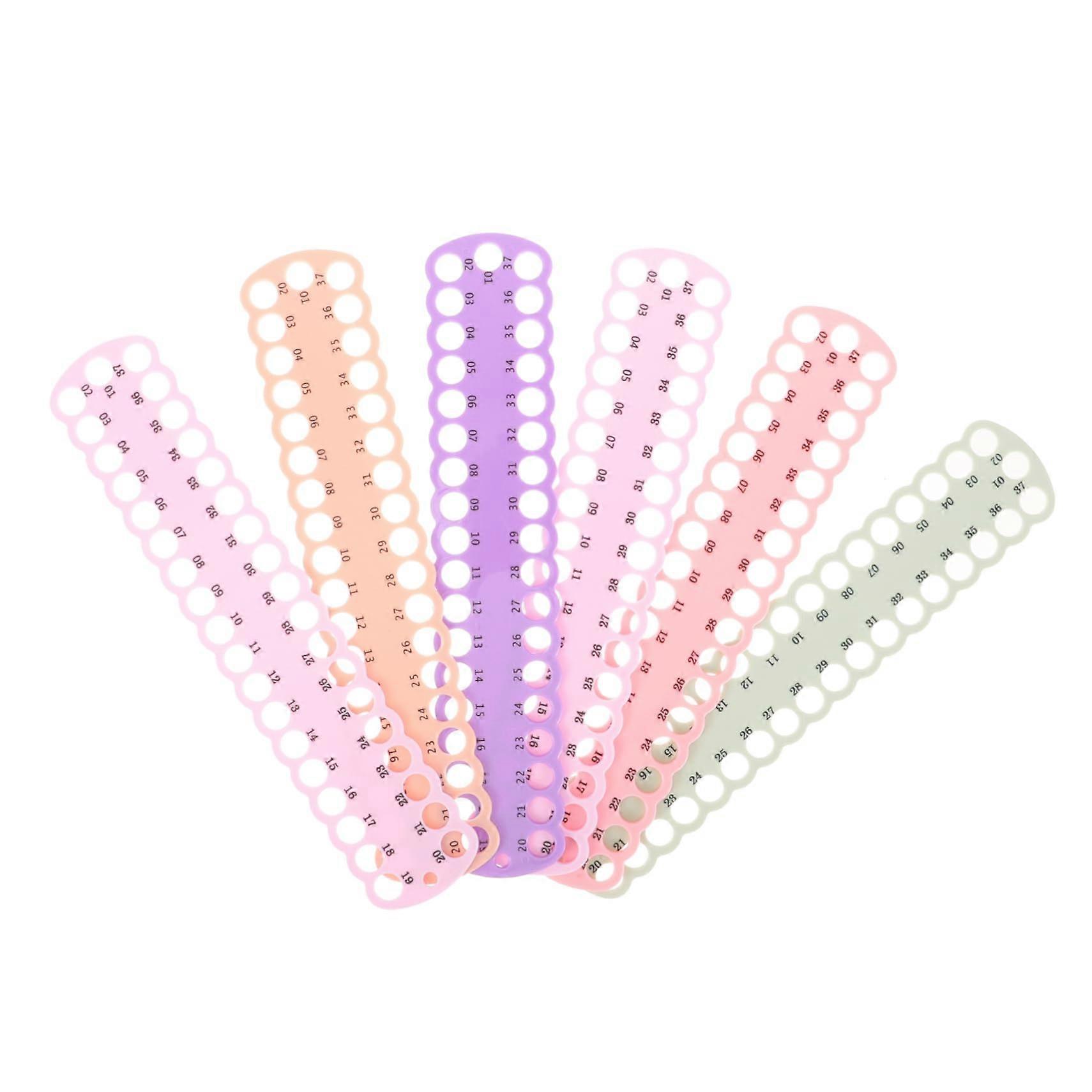 Embroidery Thread Organizer Set 6 Pack Plastic Cross Stitch Floss Holder Tangle Storage Reusable Design