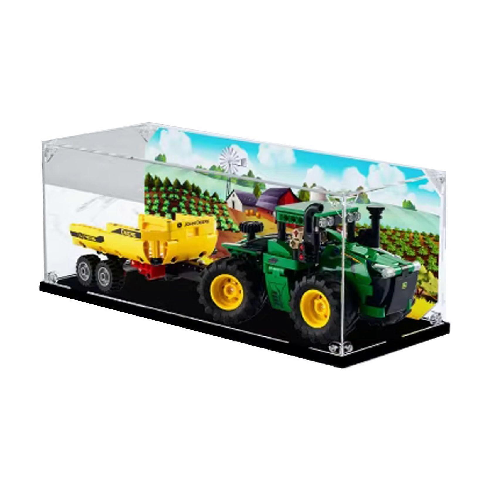 Acrylic Display Case for  42136 Tractor, Dustproof UV Protection Clear Box with Easy Assembly
