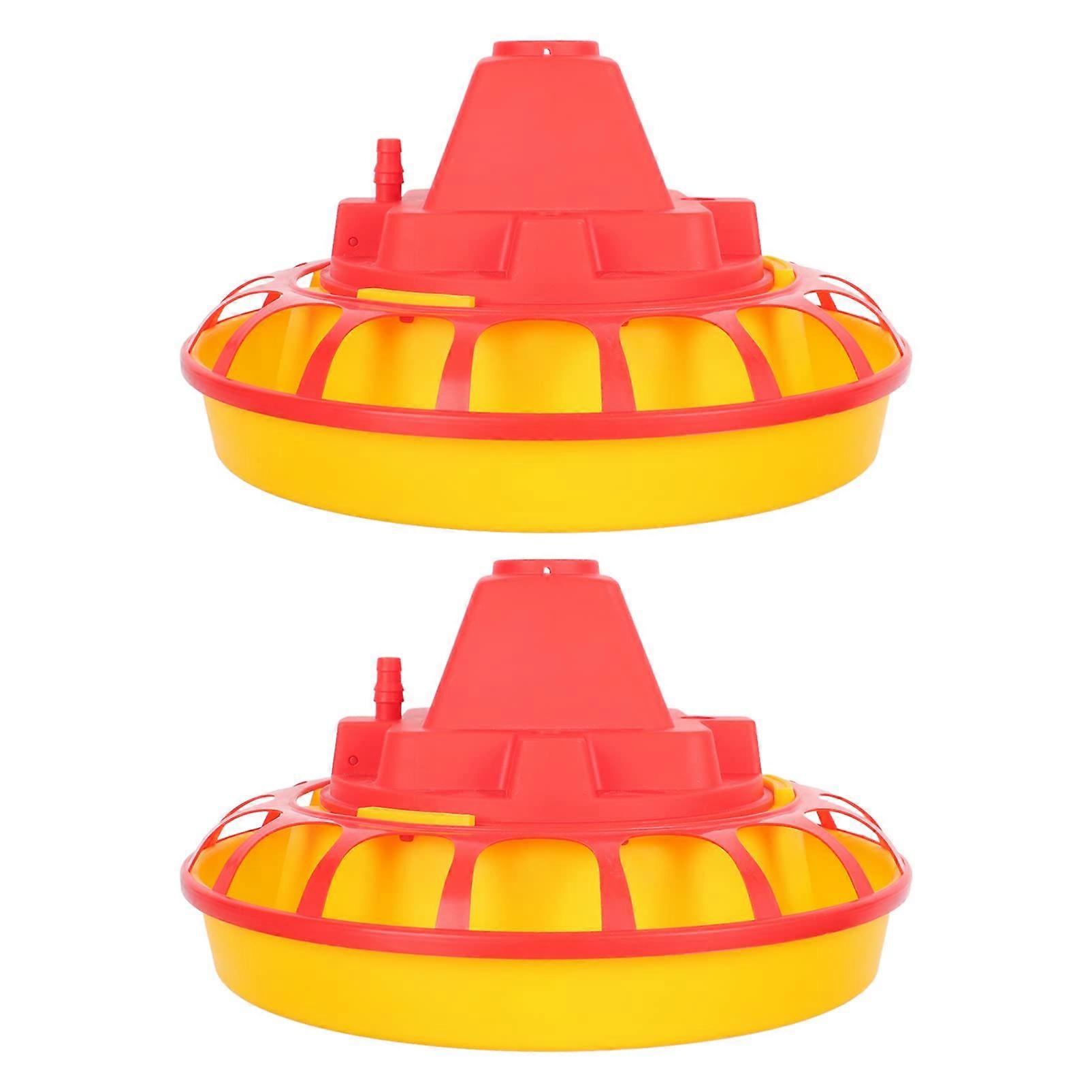 2pcs Automatic Poultry Waterer with Easy Refill for Chicken Duck Goose Farm Use