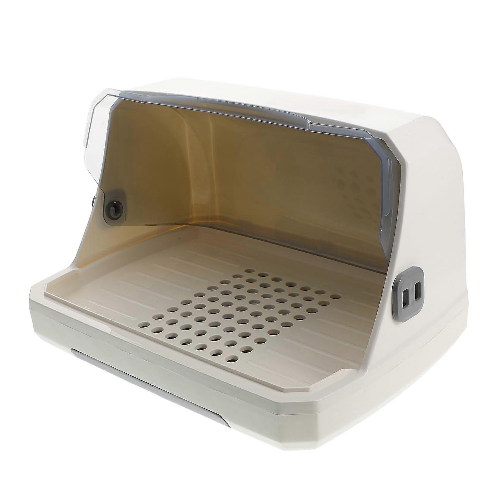 Covered Cup and Bottle Drying Rack with Detachable Lid SpaceSaving Countertop Organizer