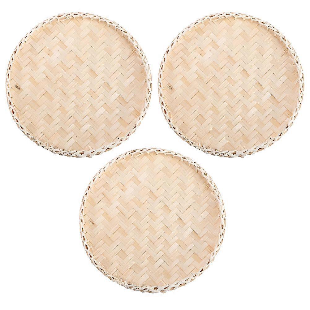 Woven for Storage Use 3Pcs Tray Set
