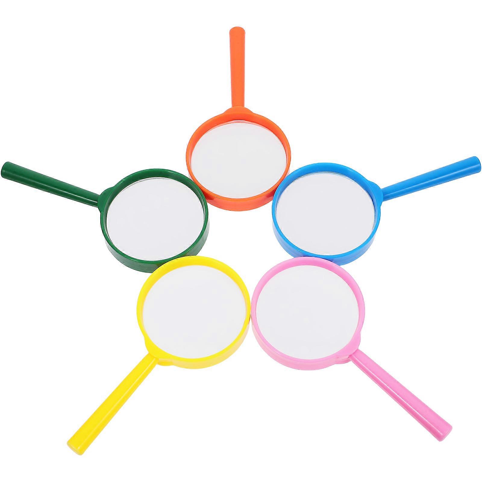 25Pcs Mini Handheld Magnifier for Magnifying 3X Educational Science Tool