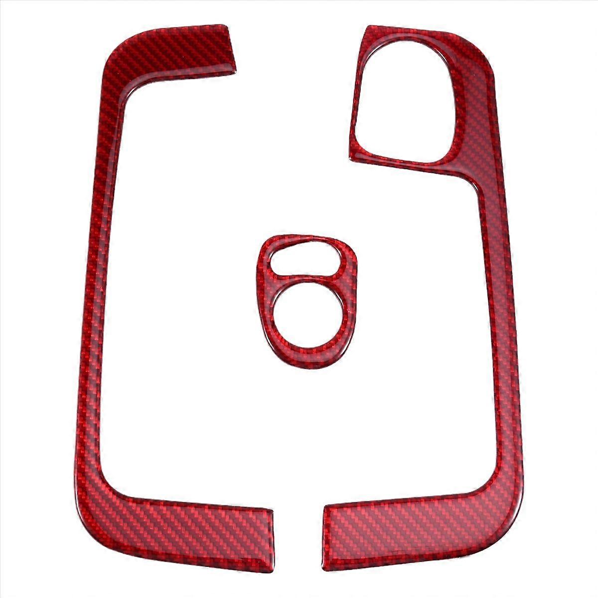 Window Button Panel Decorative Sticker for LHD Red