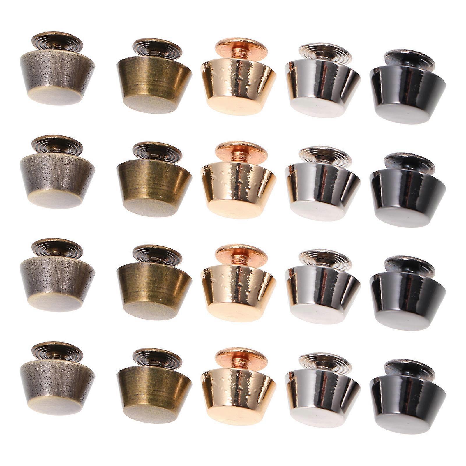 Assorted Color Metal Rivet Studs for Box Hardware Accessories 20Sets