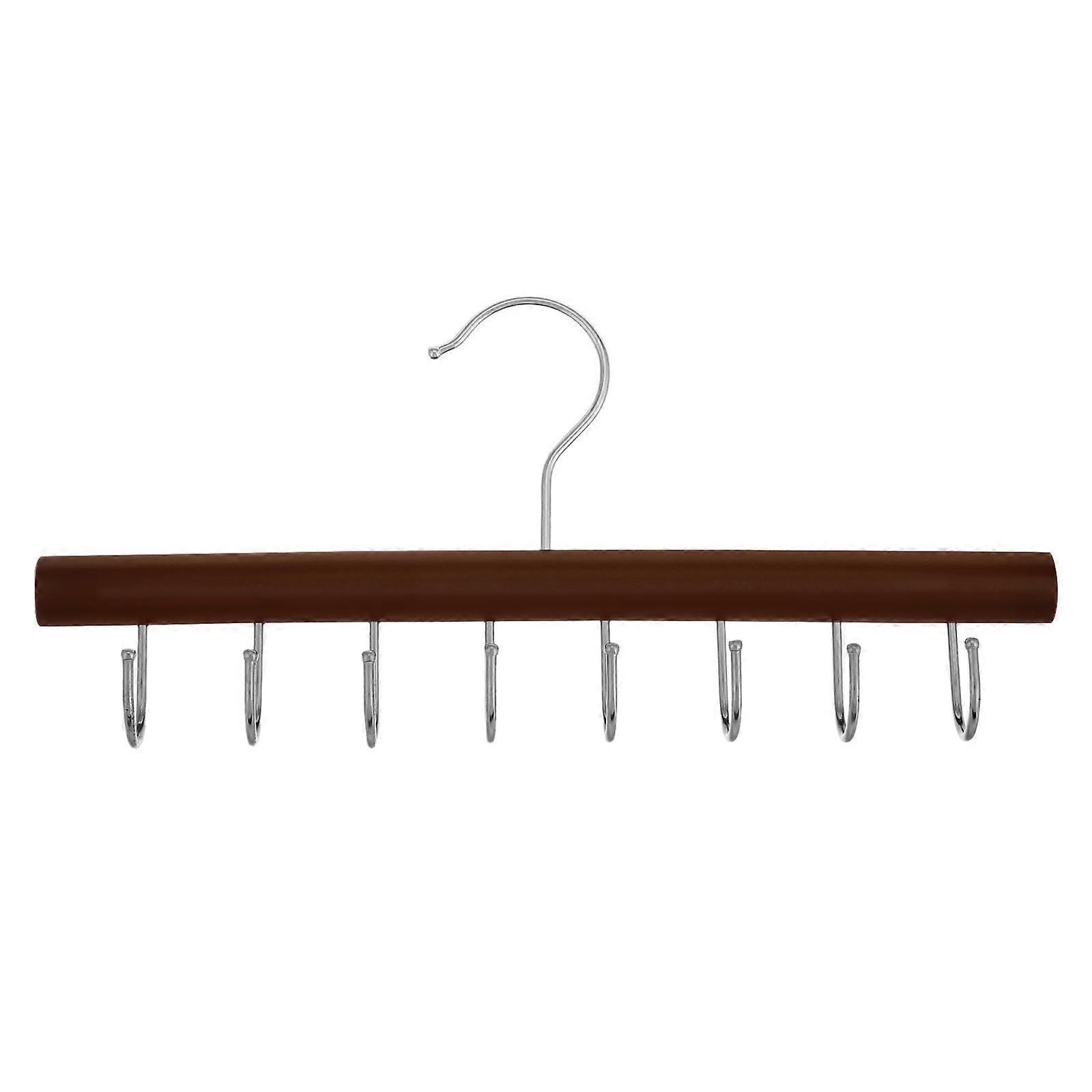 Solid Wood Hook Hanger for Hanging Multiple Accessories 8 Hooks