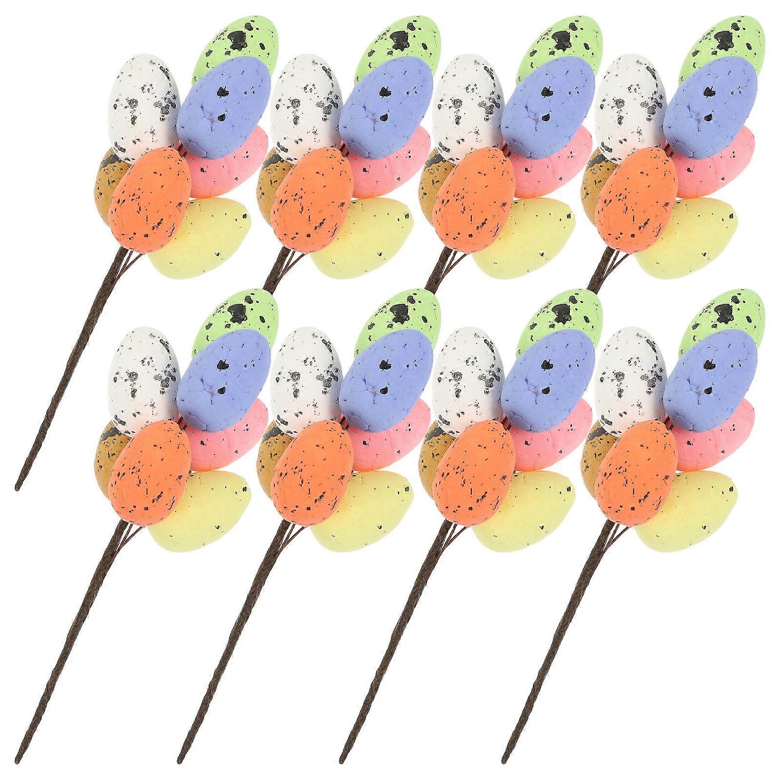 Spotted Egg Branches for Decoration Use 8Pcs Easter Egg Tree Branches Decor