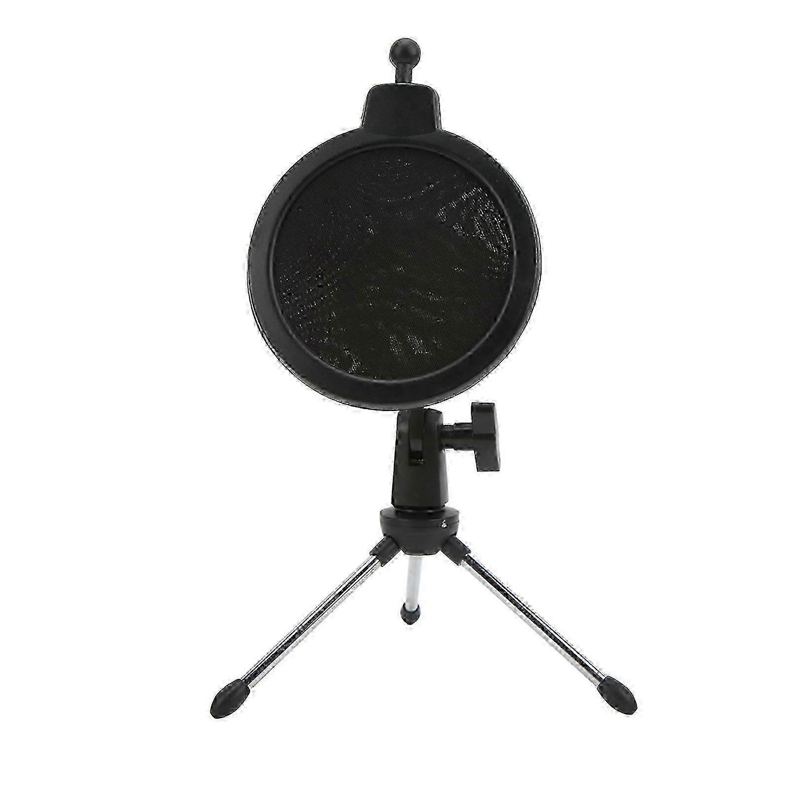Foldable Microphone Shockproof Stand Pop Filter Holder Kit for Recording Studio Live Broadcast