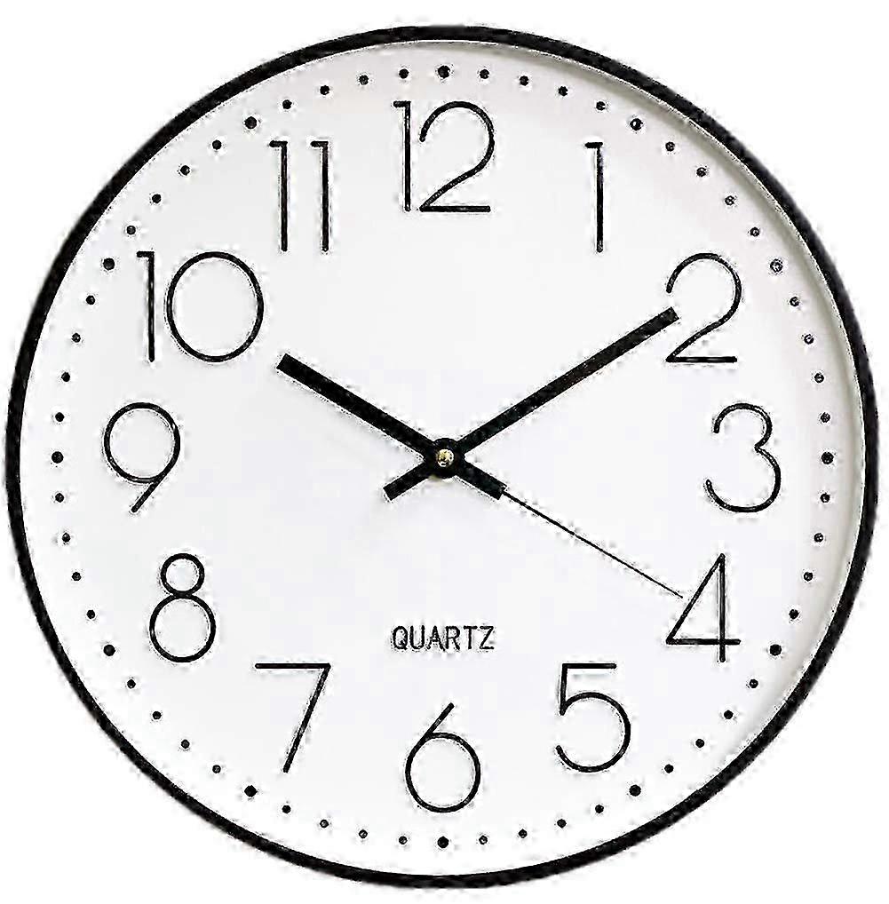 12" Digital Wall Clock Silent Non-Ticking Quartz Large Display