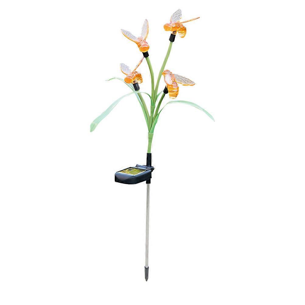 Ground Plug Lamp Solar Garden Shape for Yard Decor 1Pcs