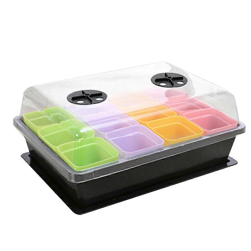 Rectangular Sprouter Tray Vegetable Bud Pot for Planting 20Pcs Assorted Color