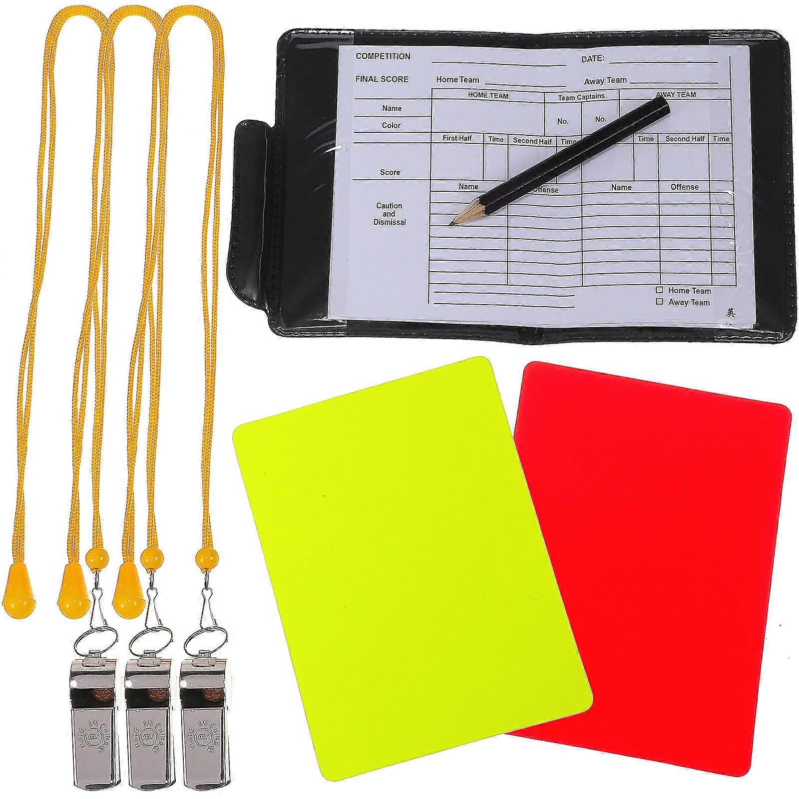 Referee Kit Complete Set Including Standard Referee Cards for Matches 1Set