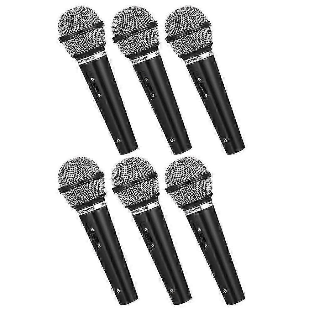 Plastic Microphone Prop for Pretend Play Fake Mic Model Simulation,z
