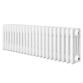 Traditional 4 Column Radiator 300mm x 1010mm Modern Central Heating Heater Gloss White Carbon Steel