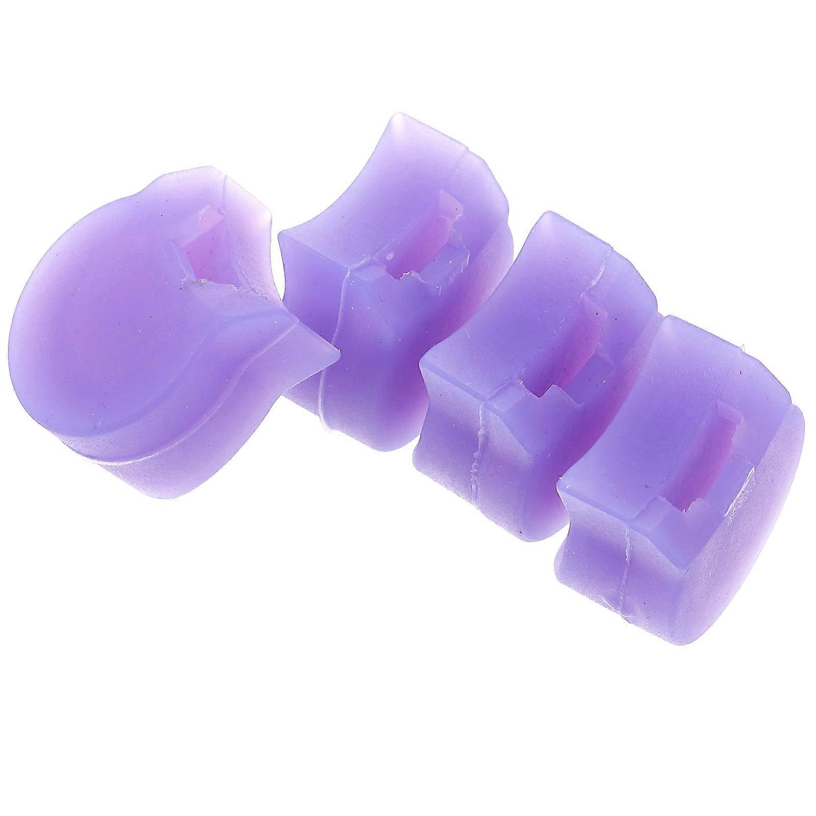 4Pcs Silicone Clarinet Thumb Rest for Support Purple