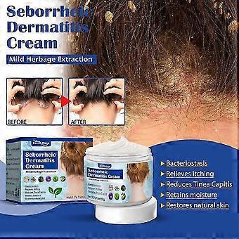 Seborrhoische Dermatitis-Creme, Psoriasis-Creme, Kopfhautbehandlung für Psoriasis, Anti-Juckreiz-Creme, bietet beruhigende Linderung (1 Stück)