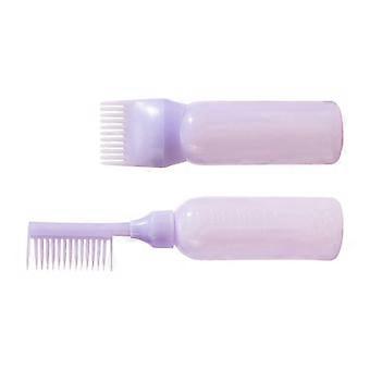 2x applicatorflesjes voor haarwortels, 120 ml flesje haarolie met maatverdeling, duurzame PP permanenttools voor thuisgebruik