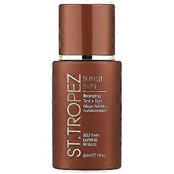 St. Tropez, Sunlit Skin, Bronzing Tint + Tan, 1 fl oz (30 ml)