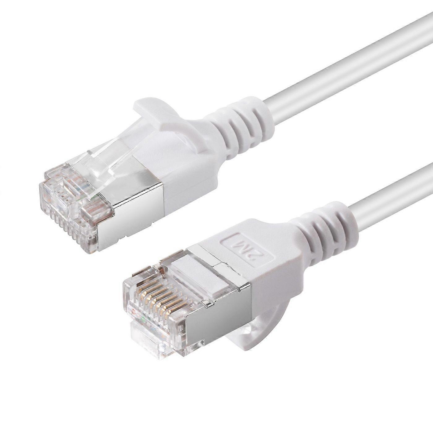 MicroConnect CAT6A U-FTP Slim LSZH 0.25m Network Cable White