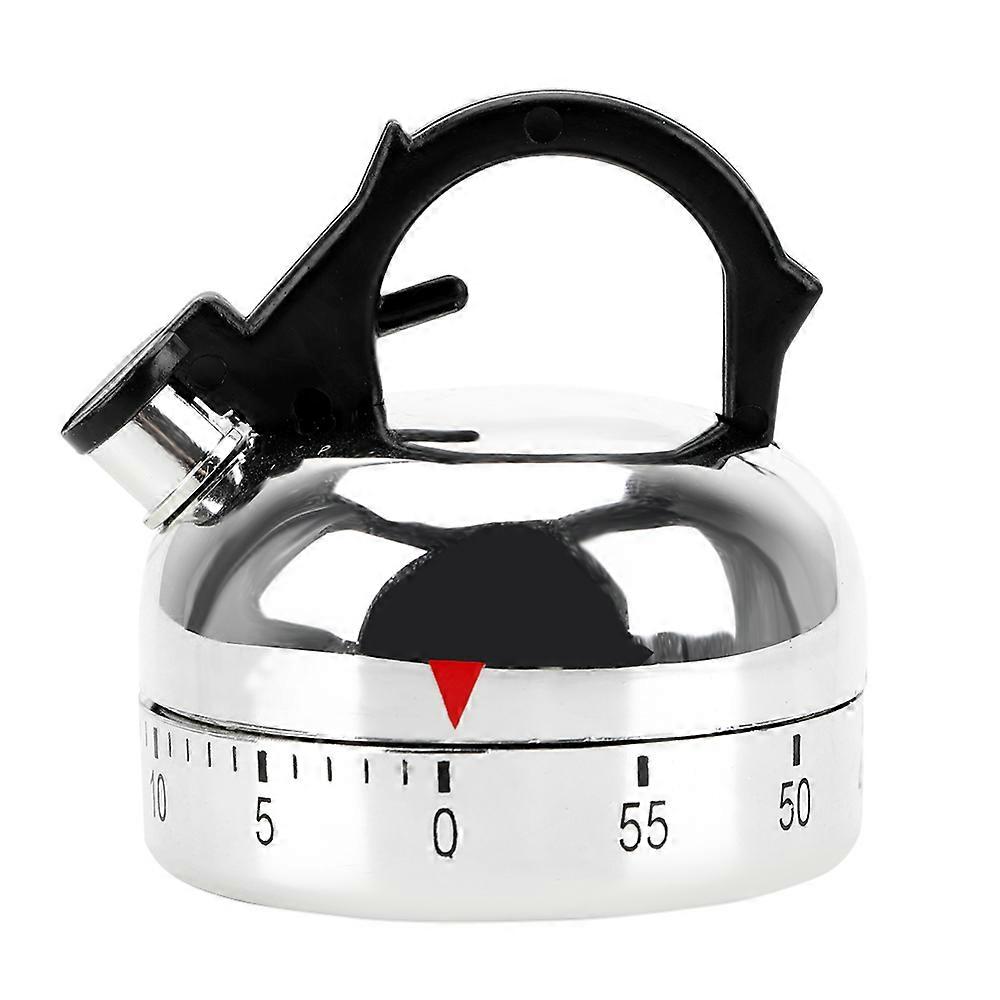 Kettle Shape Mechanical Timer 60 Minutes Kitchen Timer Plastic Countdown Alarm Reminder Cooking Reminders Tools