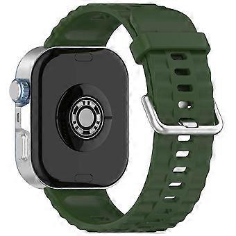 Siliconen band voor Huawei Watch Fit 4 Pro / 4 / 3 ademende horlogeband met zilveren gesp