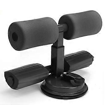 Suction Cup Sit-Up Aid Abdominal Abs Fitness Equipment Assistant Device Adjustable Height - Black