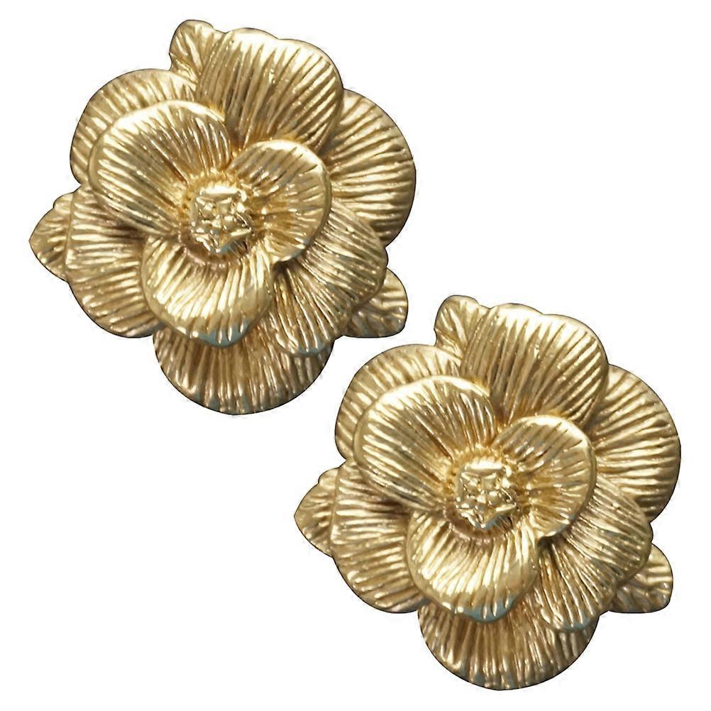 Golden Copper Drawer Knobs for Decor with Practical Design 2Pcs Set