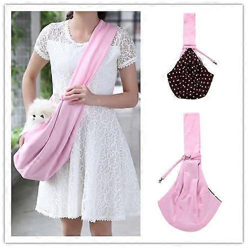 Portable Folding One Shoulder Cat Pet Backpackpink