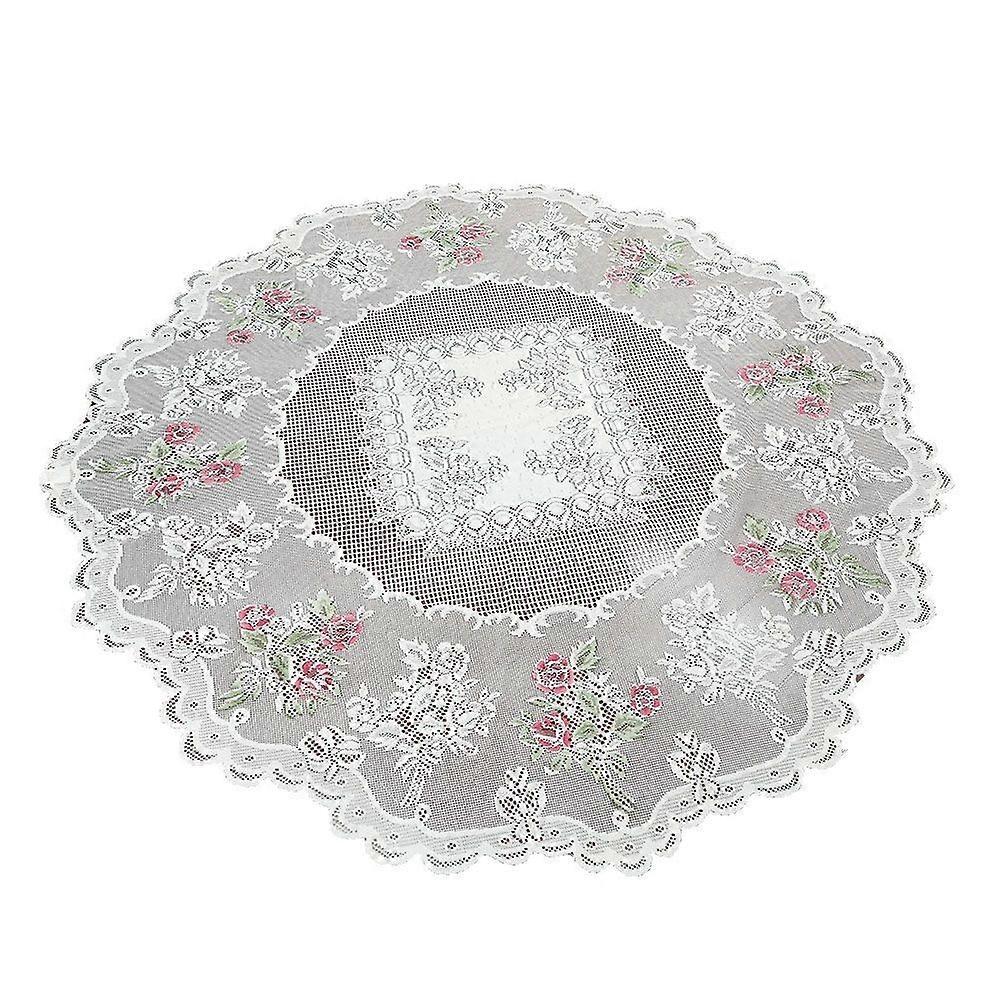 Stylish Round/Rectangle Lace Flower Tablecloth Dining Table Cover Runner Decor KAESI