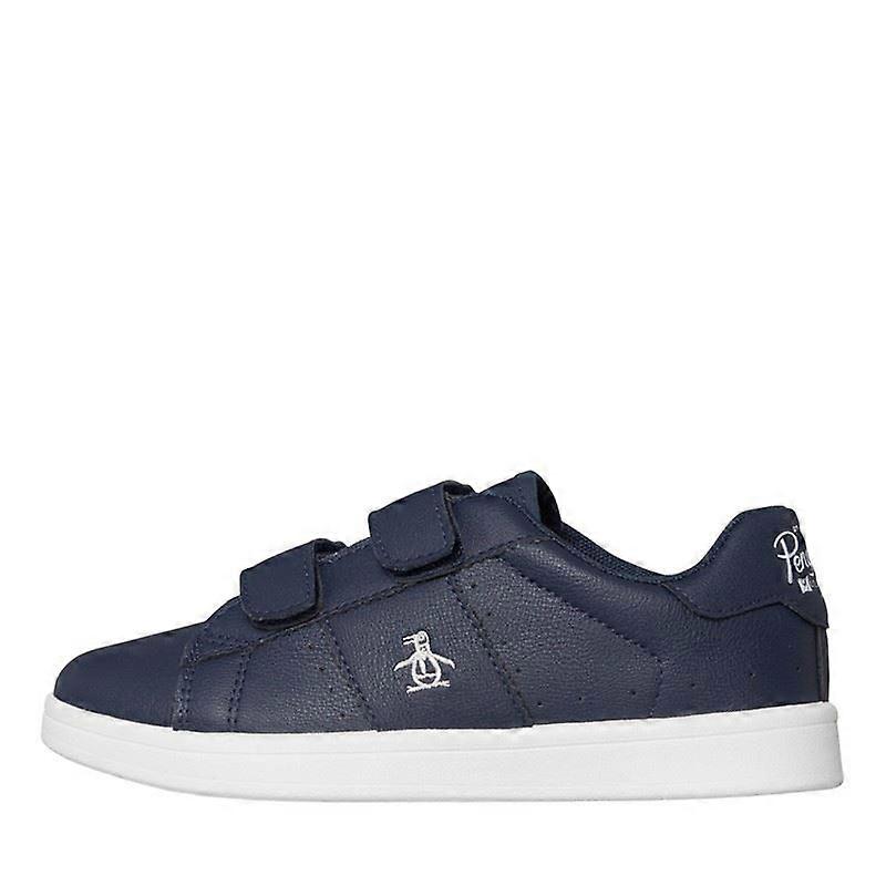Penguin Junior Marble Navy Trainers