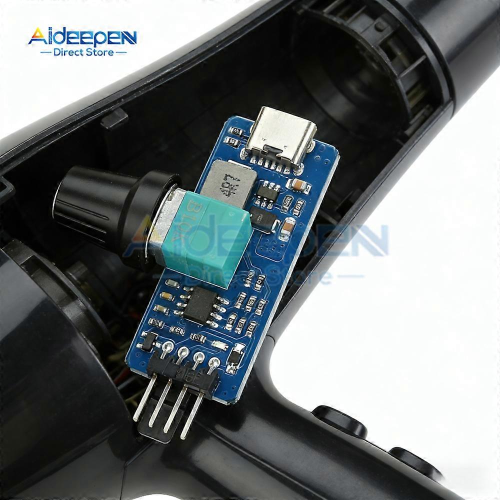 PWM Fan Controller 4-Pin USB Type-C 12V Boost Output for PC Cooling