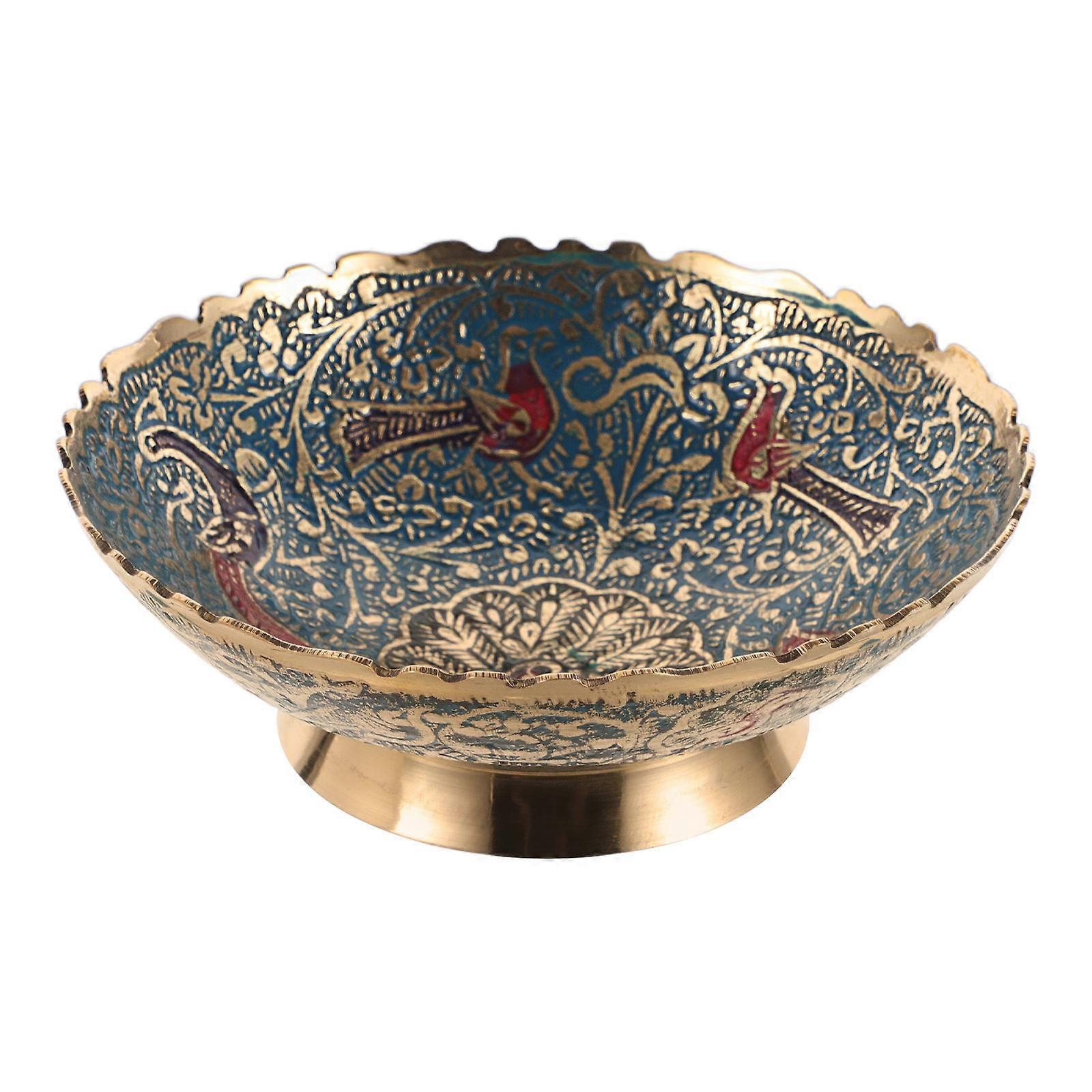 Handcrafted Temple Offering Plate with Storage Use Function