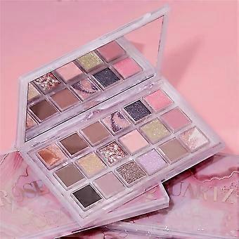 Neu Hudamoji Lidschatten Palette Extreme Rosenquarz 18 Farbe Matt Flash