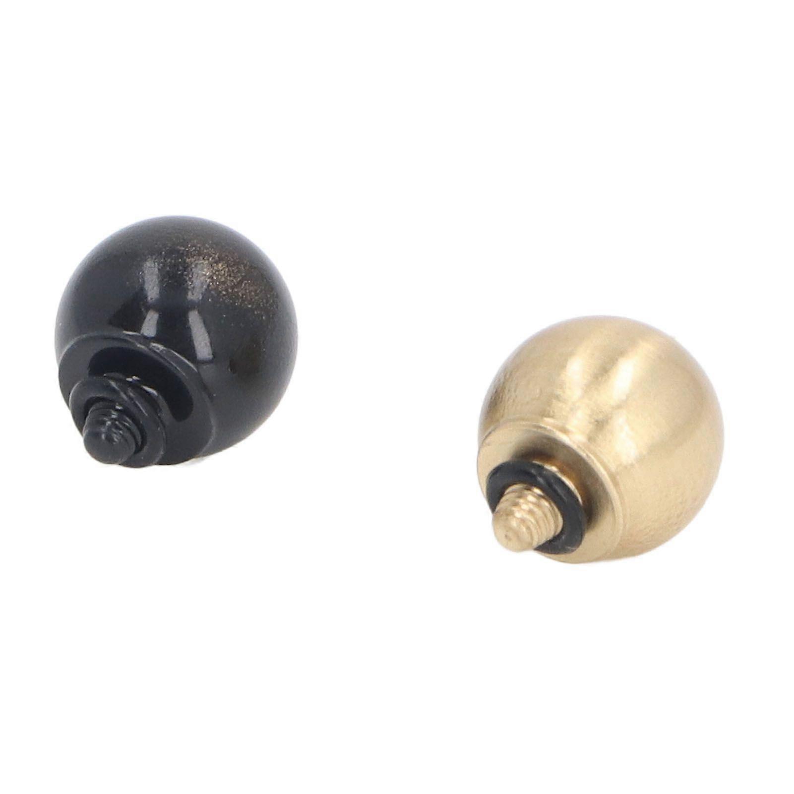 2Pieces Ball Shape Camera Shutter Button Replacement Brass Soft Shutter Release Button Compatible With Tapered Thread DSLR SLR Camera