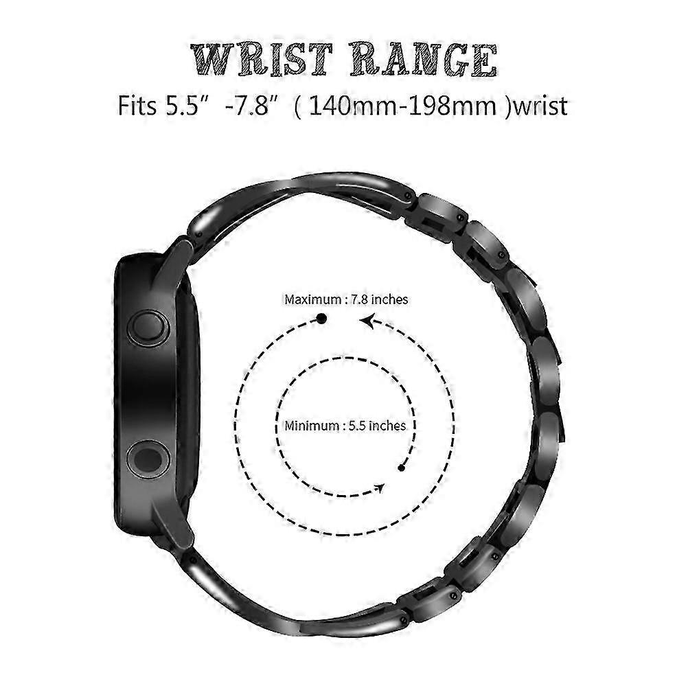 3Pcs Black Smartwatch Strap Replacement Watch Type