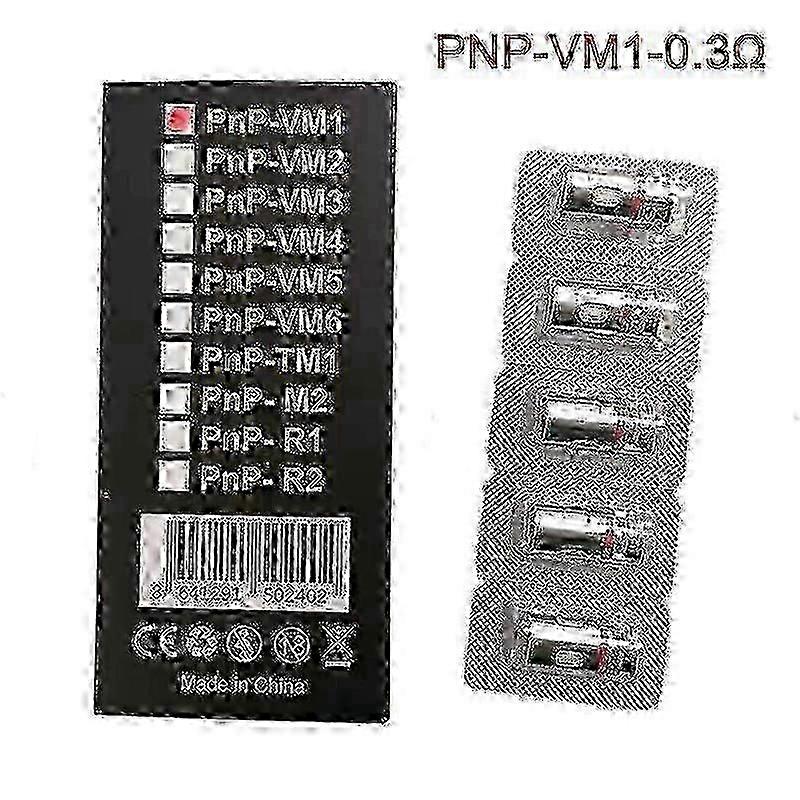 Voopoo PNP compatible coils VM1 VM3 VM5 R1 M2 - 5pcs/box