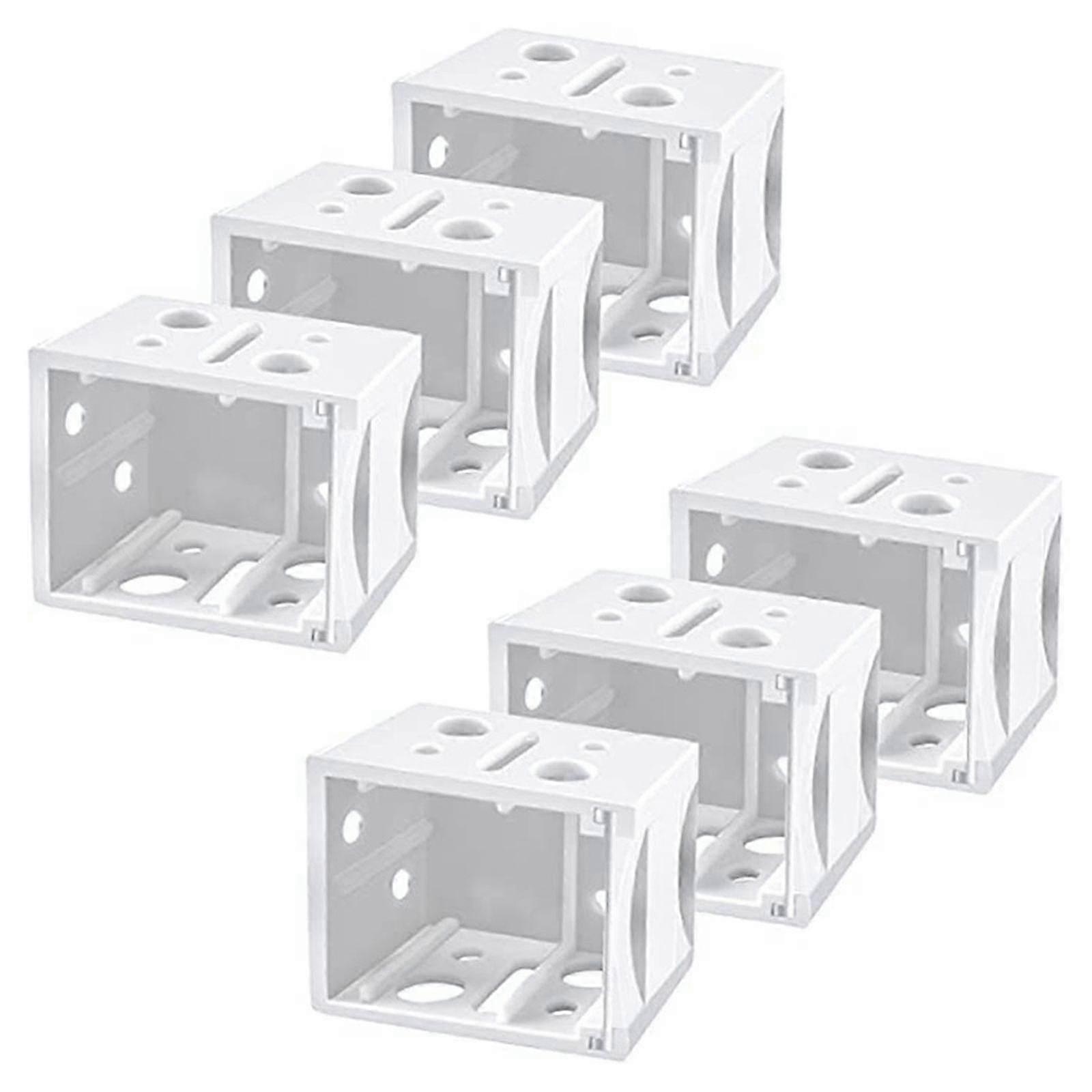 6 Pcs Blinds Bracket End Cover Holder Box Mounting Bracket compatible with Window Blinds