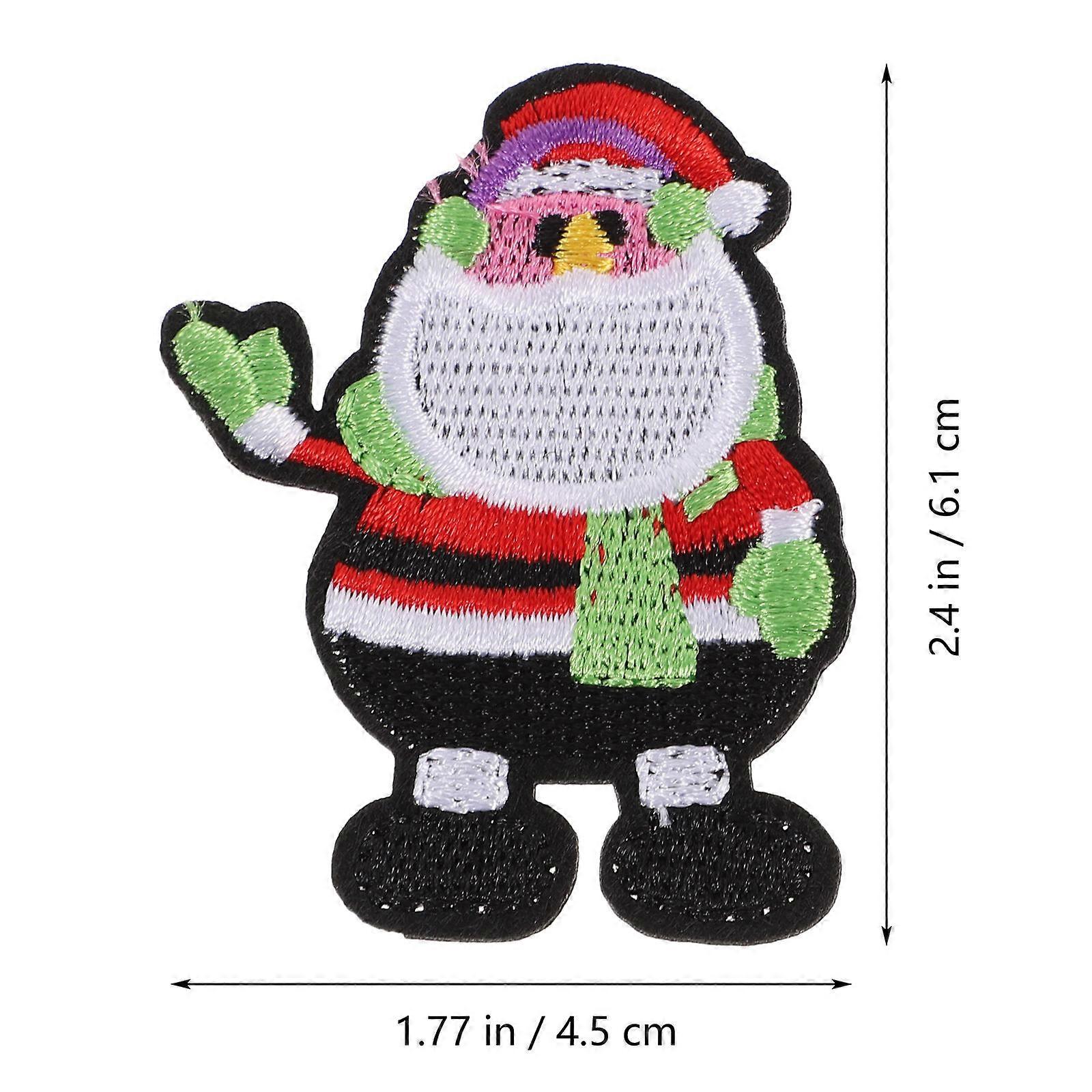 Christmas Embroidery Applique Patch for Clothes 18Pcs DIY Set