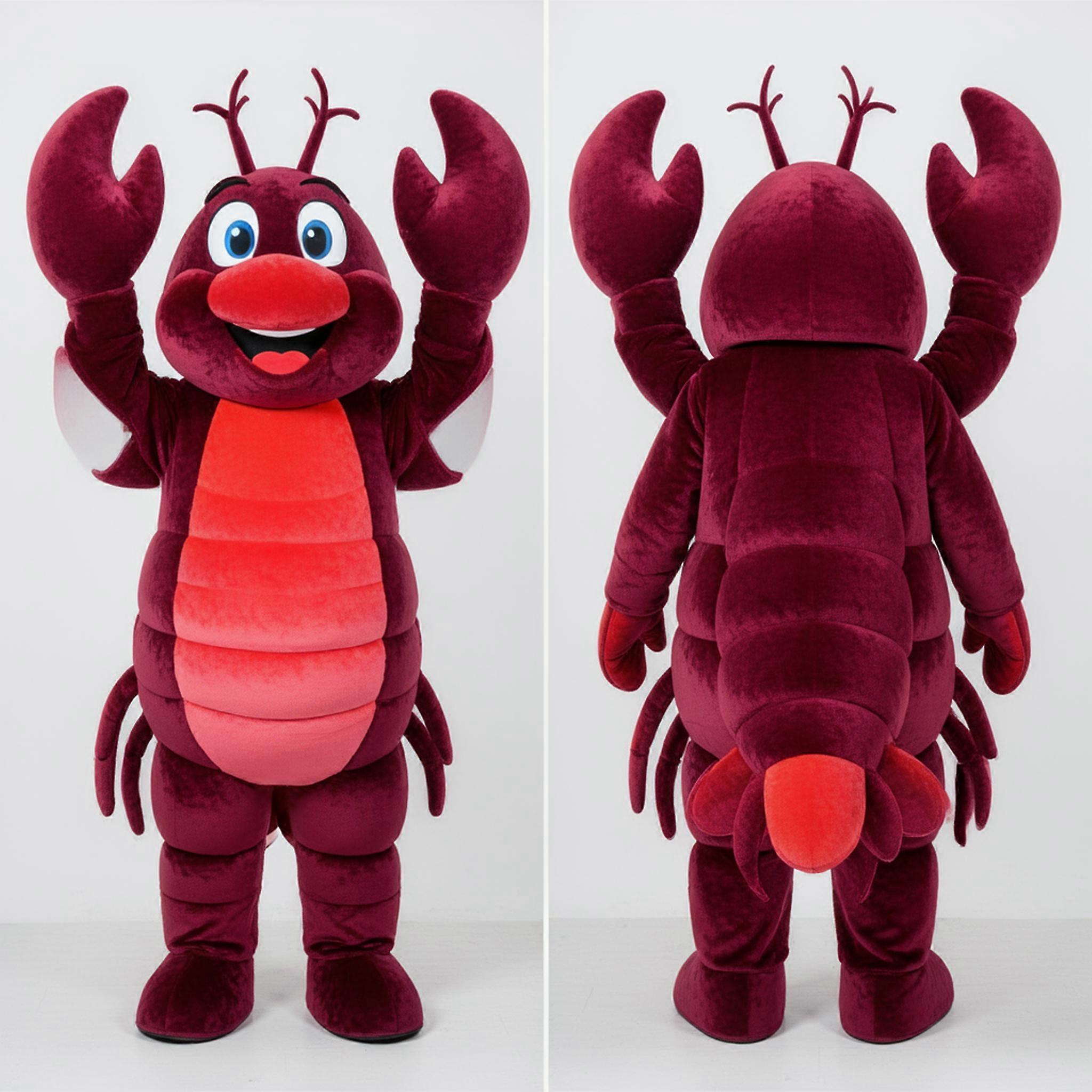 MASTICOT Crimson Plush Lobster Mascot