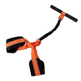 Pedal Resistance Band with Handle Non Slip Foam Grip Strength Training Portable Abdominal Workout Band