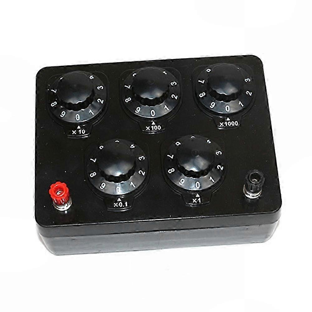 Precise Resistance Control for Lab Experiments 0-9999.9 Ohm Variable Decade Resistor Resistance Box for Electrical & Physics Testing