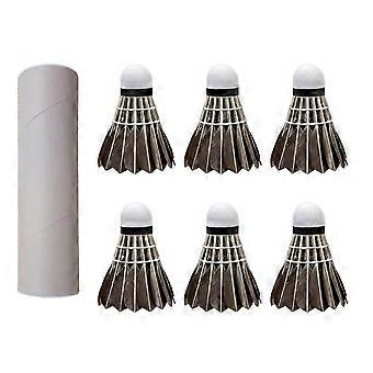 Badminton Shuttlecocks, Duck Feather, Durable Stable Balanced, Excellent Control, For Beginners Recreational Play, 6 or 12 Pieces