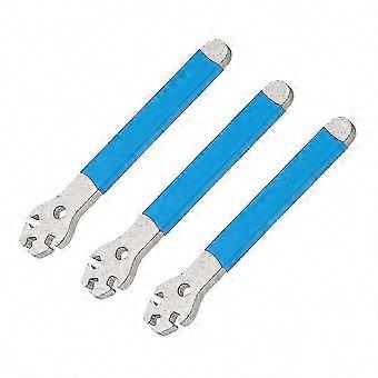Spoke Wrench 3 Pcs Blue for Mountain Bike Steel Spoke Cap Installation and Adjustment Tool