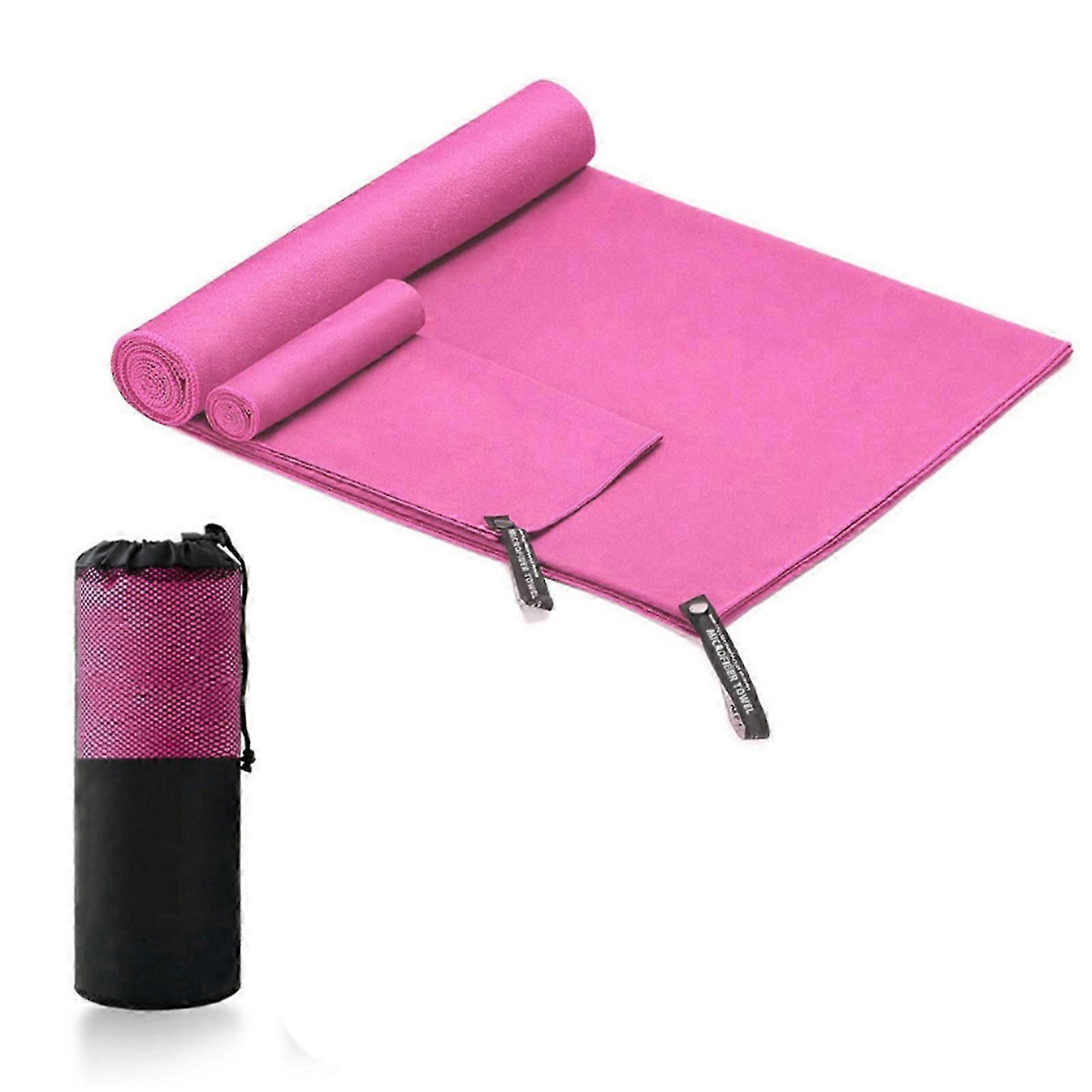 Cooling Towel Microfiber 40x80cm Quick Dry Soft Rose Red